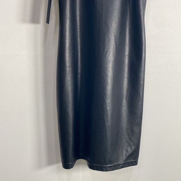 Ten by Babaton Cinema Dress Vegan Leather Size 4 - Picture 4 of 12